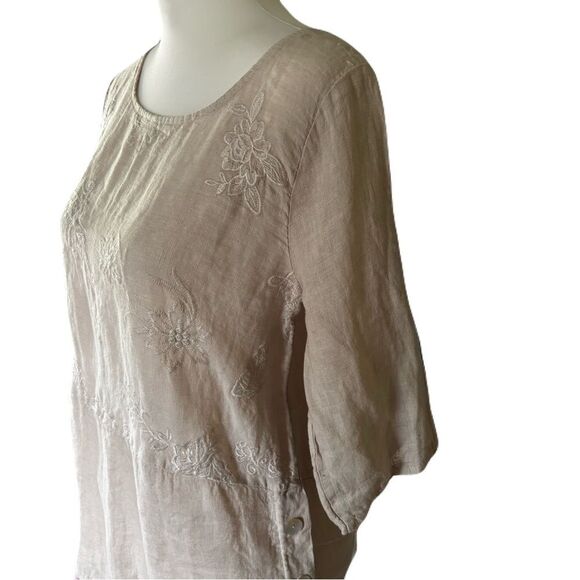 Lungo L’Arno Beige Linen Tunic |EUC| S - Picture 4 of 8